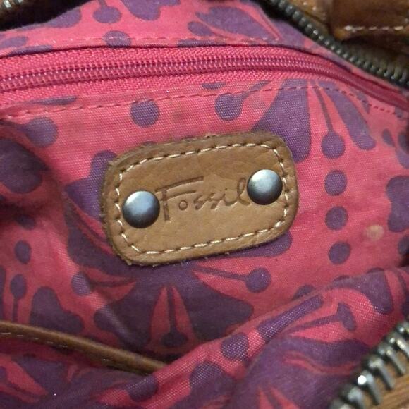 Fossil Patchwork Hobo Bag Purse - Picture 8 of 12